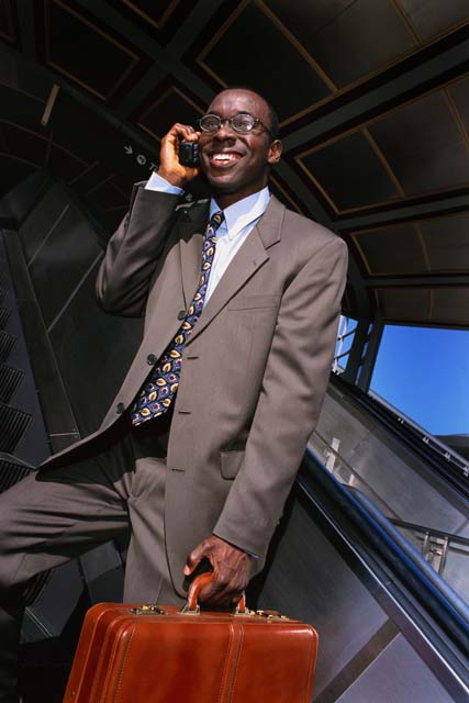 Business Man on Phone